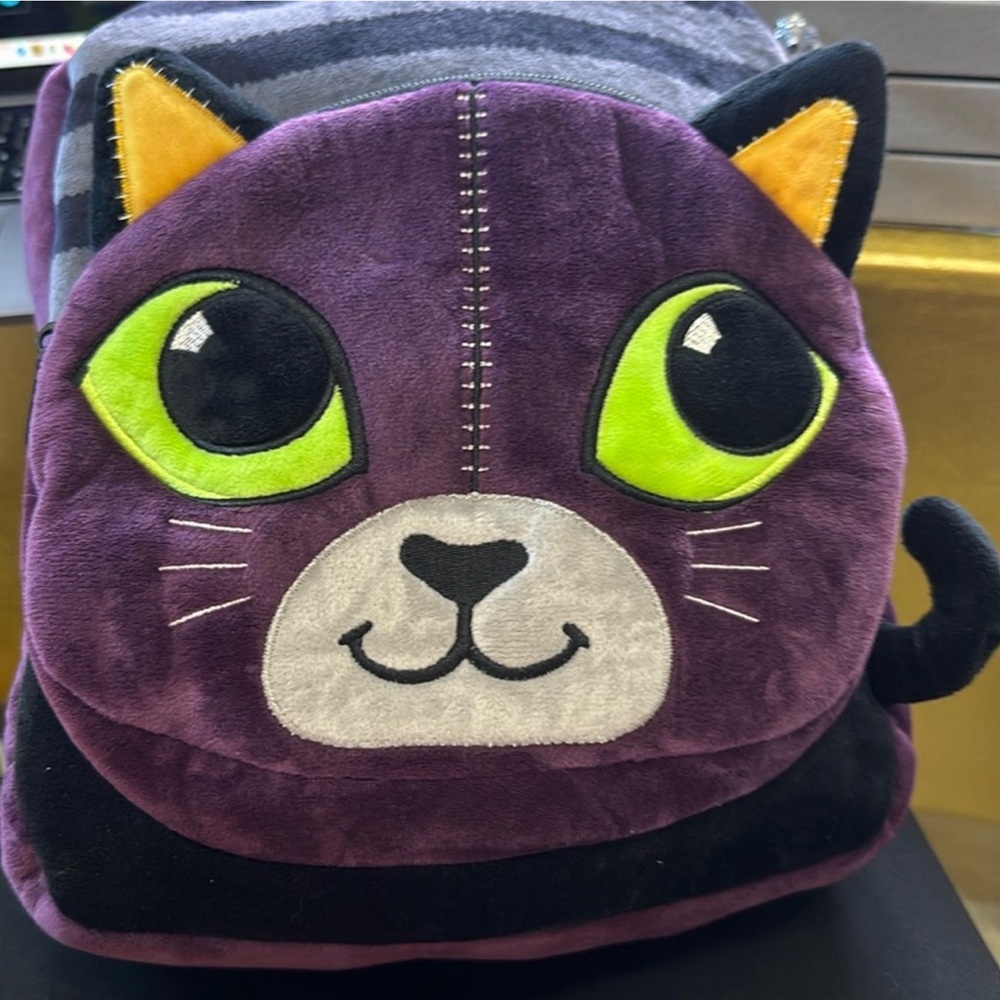 Purple Cat Kids Backpack Bags